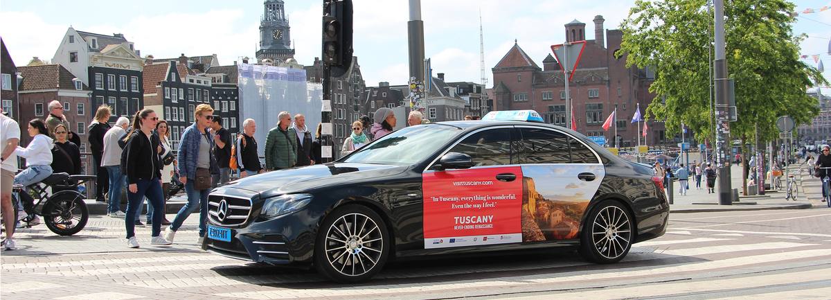 Taxireclame Cabvertising Amsterdam